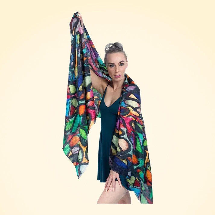 Large Pashmina Printed Stole - TCG London