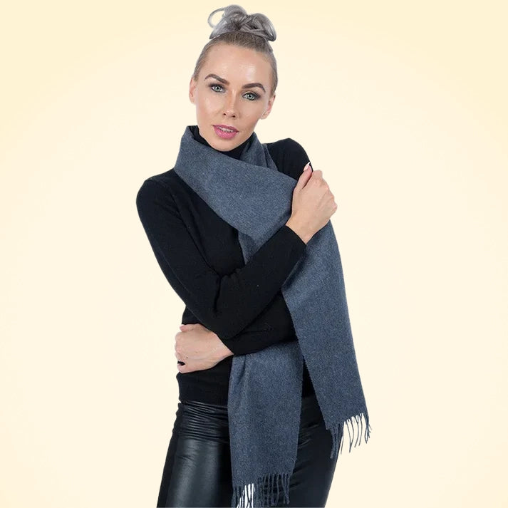 Plain Scottish Cashmere Scarves - TCG London