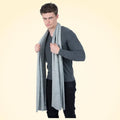 Large Lambswool and Silk Knitted Scarves - TCG London