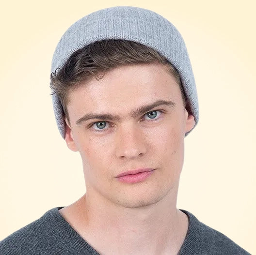Scottish Cashmere Ribbed Beanies - TCG London