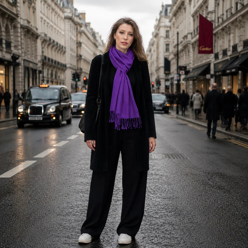 Cashmere and Silk Pashmina Scarf