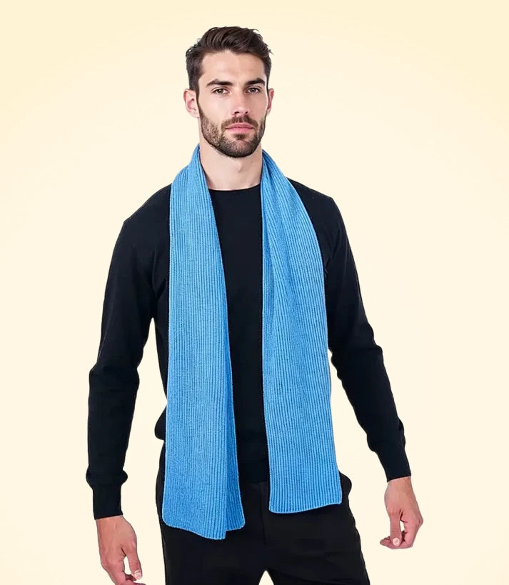 Scottish Cashmere Ribbed Scarves - TCG London