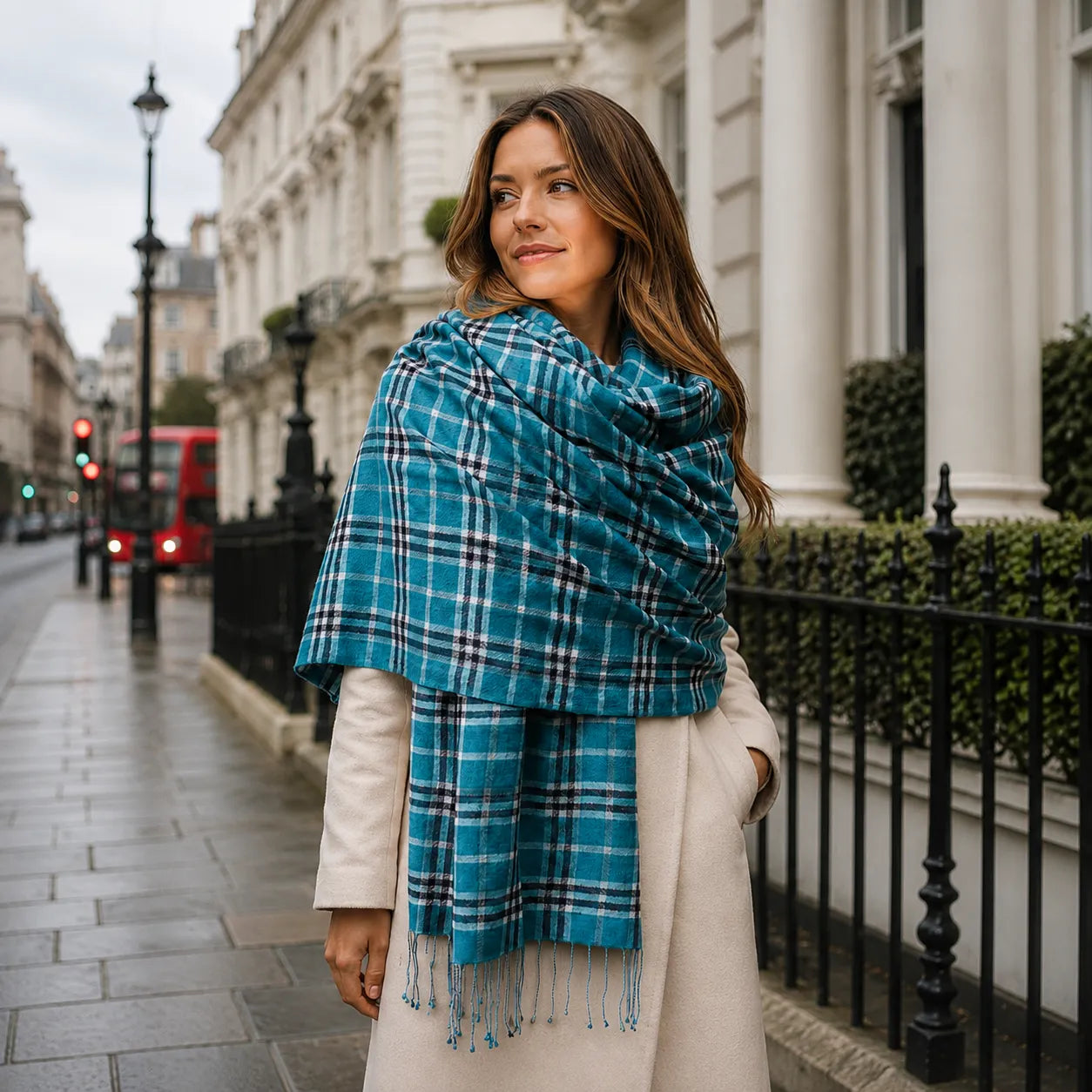 Green Thomson Pashmina Stole - TCG London