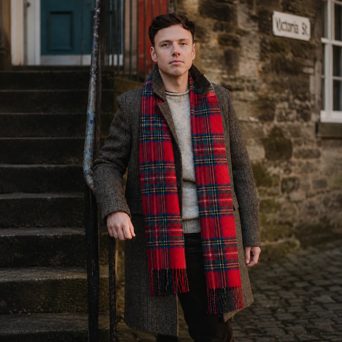 Scottish Cashmere Check Scarves - TCG London