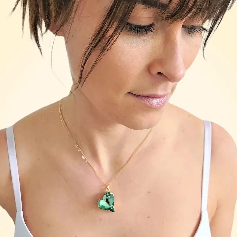 Swarovski Crystals Heart Pendant - TCG London
