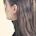 Swarovski Crystals Rosetta Long Drop Earrings - TCG London
