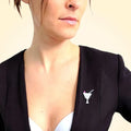 Swarovski Crystals Martini Glass Brooch - TCG London