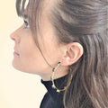 Swarovski Crystals Marquise Hoop Earrings - TCG London