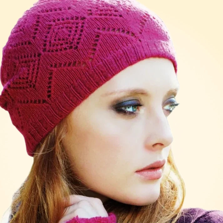 Scottish Cashmere Pointelle Beanie