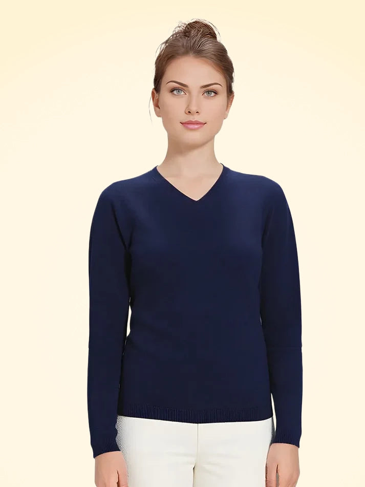 Cashmere V-Neck Jumper - TCG London
