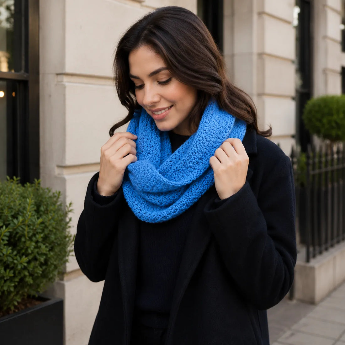 Scottish Cashmere Textured Snood - TCG London