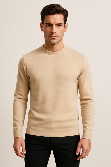 Regular Fit Cashmere Round Neck Jumper