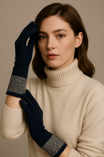 Scottish Cashmere Tweed Stitch Gloves