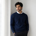 Classic Fit Round Neck Cashmere Jumper - TCG London
