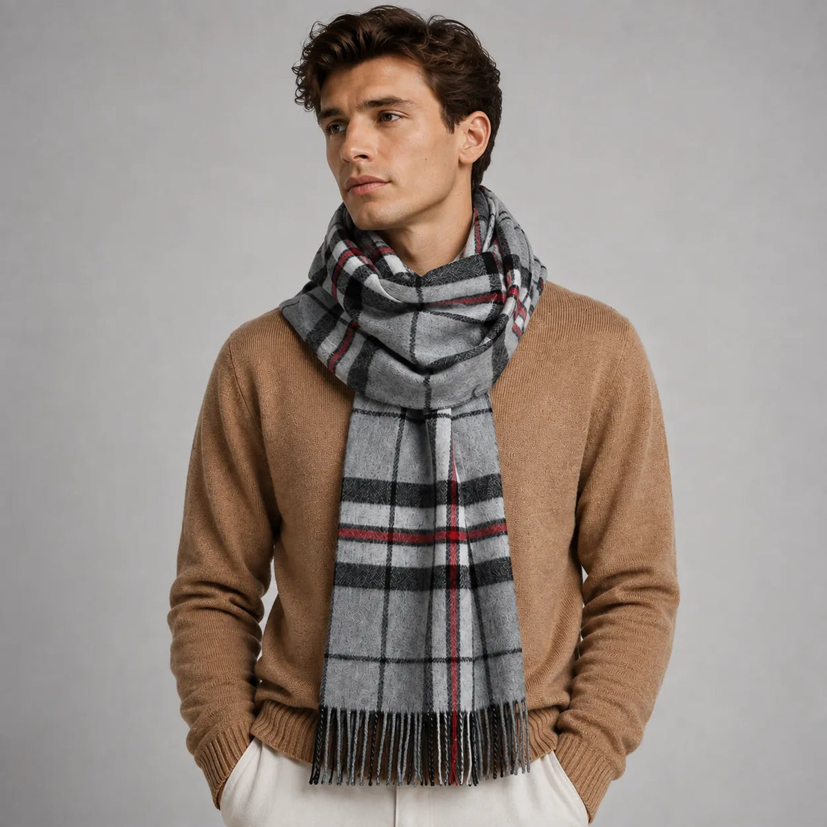 Large Pure Lambswool Scarves - TCG London