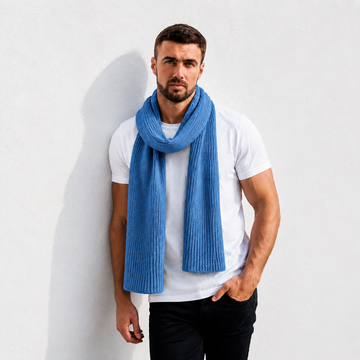Scottish Cashmere Ribbed Scarves