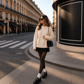 Loose Fit Cashmere Drop Shoulder Twin Sweater Set - TCG London