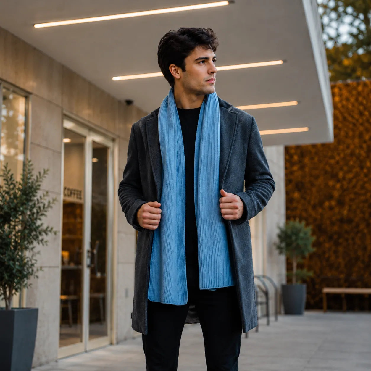 Scottish Cashmere Ribbed Scarves - TCG London