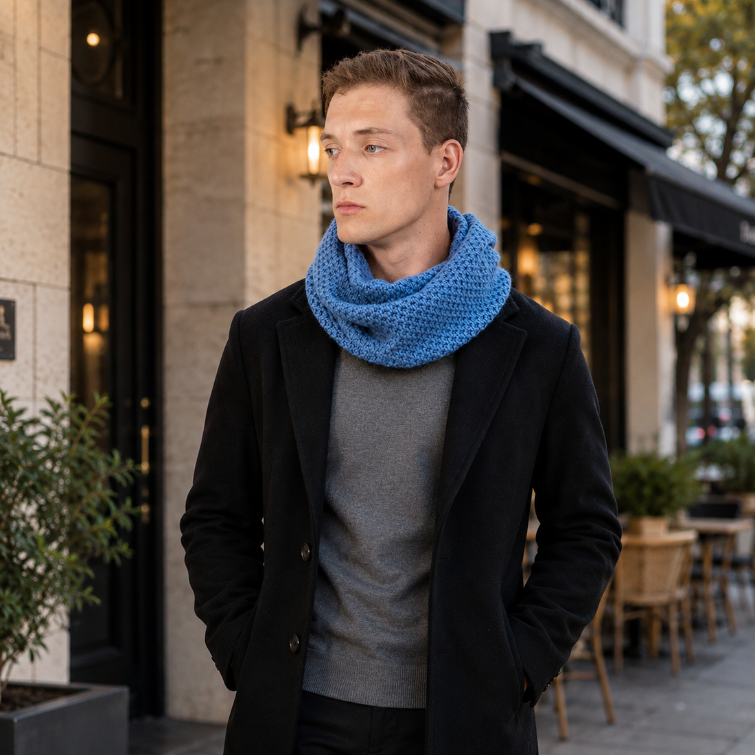 Scottish Cashmere Textured Snood - TCG London