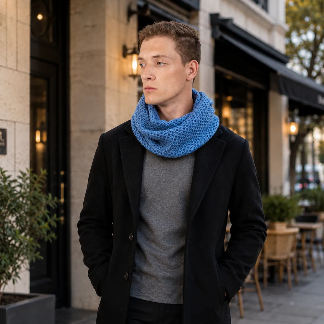 Scottish Cashmere Textured Snood - TCG London