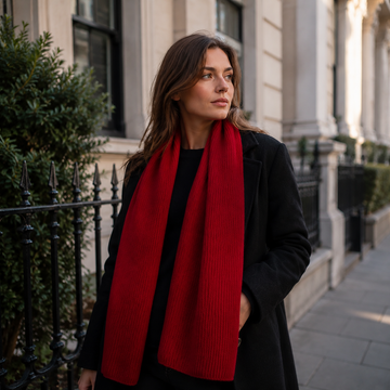 Scottish Cashmere Ribbed Scarves - TCG London