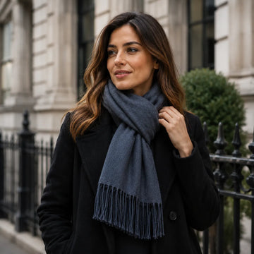 Plain Scottish Cashmere Scarves - TCG London