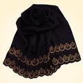 Large Pashmina Shawl with Crystal Beads Border - TCG London