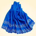 Large Pashmina Shawl with Crystal Beads Border - TCG London
