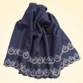 Large Pashmina Shawl with Crystal Beads Border - TCG London