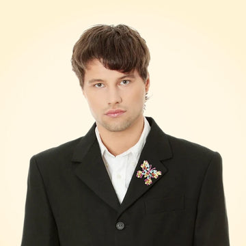 Large Swarovski Crystals Butterfly Statement Lapel Brooch - TCG London