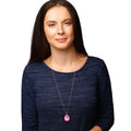 Large Swarovski Crystals Teardrop Pendant - TCG London