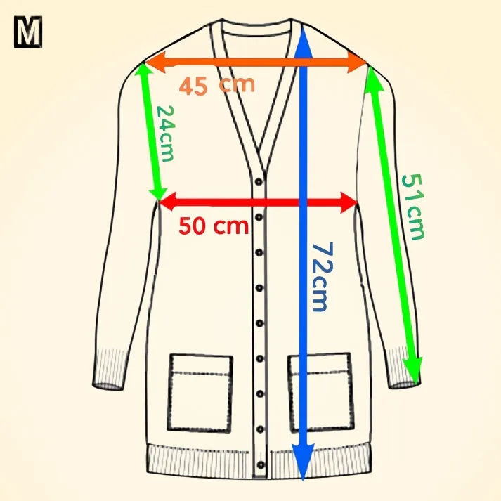 Loose Fit Cashmere Long Cardigan - TCG London