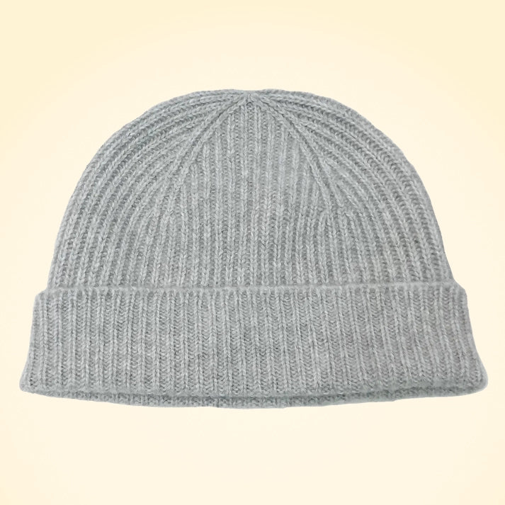 Scottish Cashmere Ribbed Beanies - TCG London