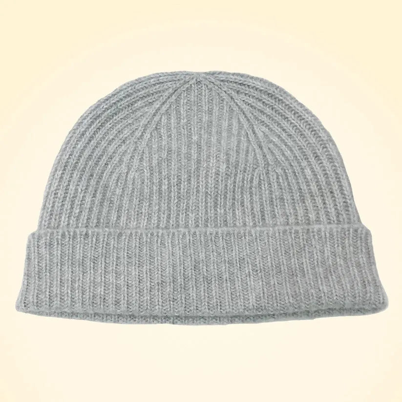 Scottish Cashmere Ribbed Beanies - TCG London