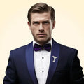 Swarovski Crystals Martini Glass Lapel Brooch - TCG London