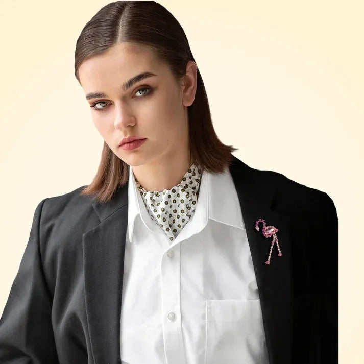 Swarovski Crystals Pink Flamingo Brooch - TCG London