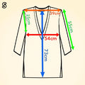 Loose Fit Cashmere V-Neck Long Tunic - TCG London
