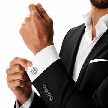 Swarovski Crystals Baguette Surround Square Cufflinks - TCG London