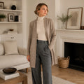 Cashmere Long Open Cardigan - TCG London