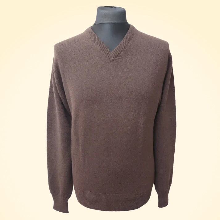 Relaxed Fit Cashmere V-Neck Jumper - TCG London