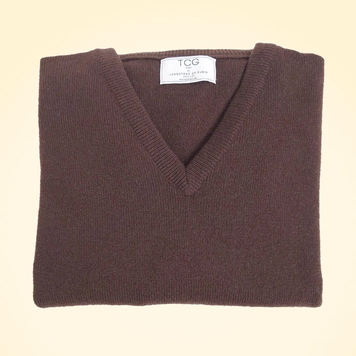 Relaxed Fit Cashmere V-Neck Jumper - TCG London