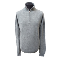Relaxed Fit Cashmere Zip Neck Jumper