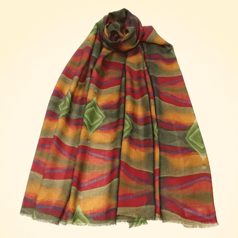 Pashmina Cashmere Printed Large Shawl - TCG London