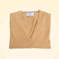 Regular Fit Cashmere V-Neck Short Cardigan - TCG London