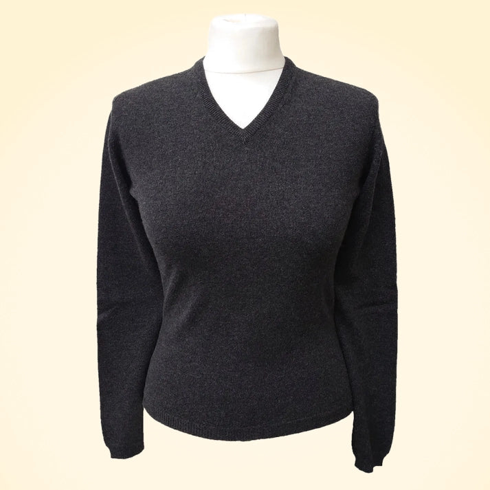 Cashmere V-Neck Jumper - TCG London