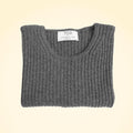 Cashmere Ribbed Round Neck Jumper - TCG London