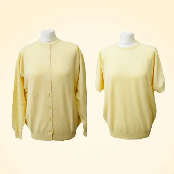 Loose Fit Cashmere Drop Shoulder Twin Sweater Set - TCG London