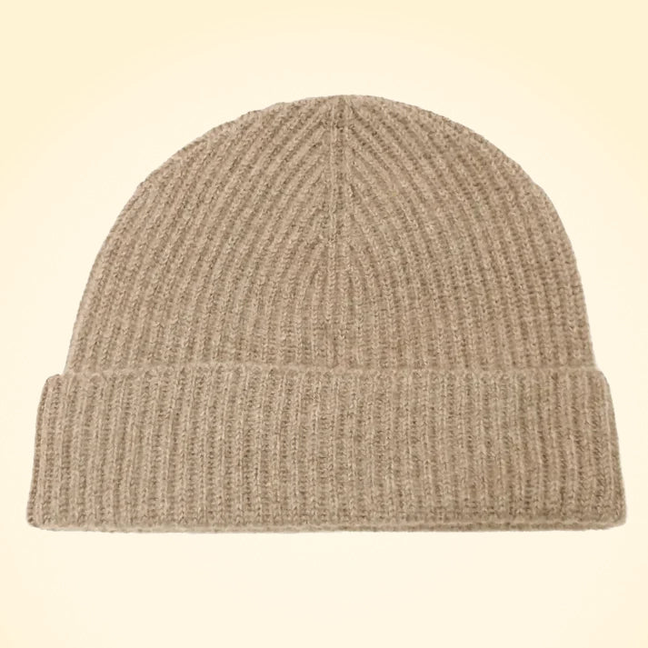 Scottish Cashmere Ribbed Beanies - TCG London