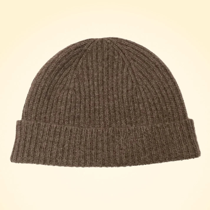 Scottish Cashmere Ribbed Beanies - TCG London