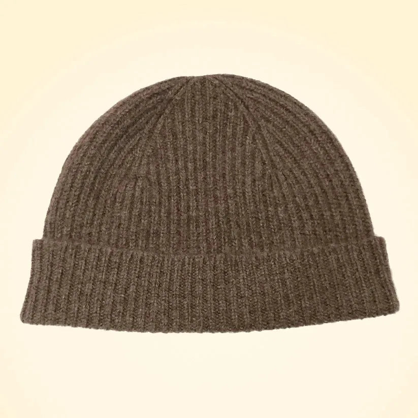 Scottish Cashmere Ribbed Beanies - TCG London